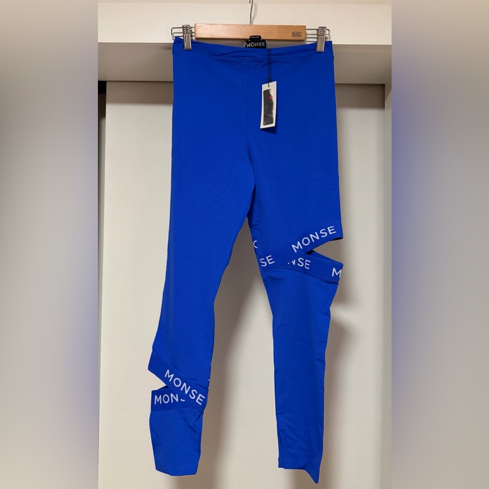 Monse x Equinox blue cut out legging